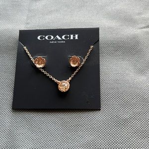 Coach Necklace and Earrings